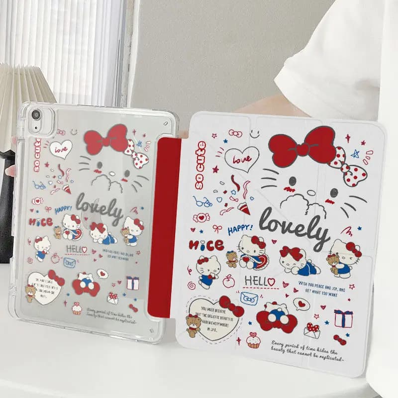 Custodia carina Hello Kitty per Xiaomi Mi Pad 7 Pro 11.2 "MiPad5 6 Pro 11" Cover per tablet antiurto in acrilico con portapenne