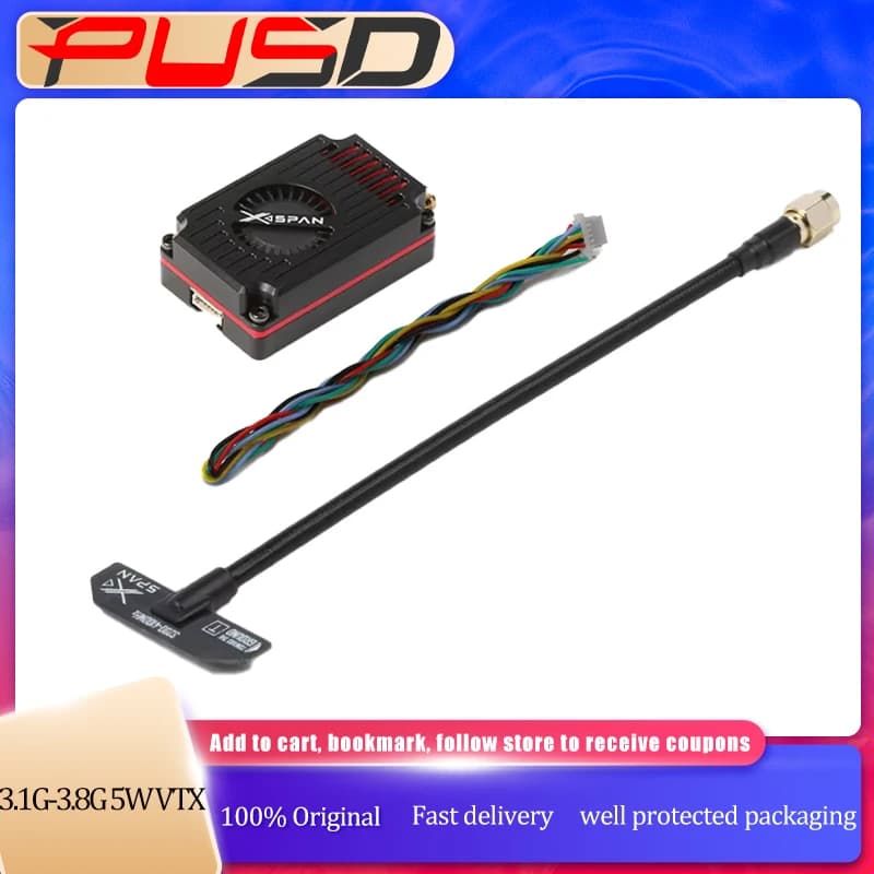 Rushfpv Rush FPV XSPAN 3.1G-3.8G 5W Broadband VTX Video Transmitter For Long Range RC FPV Racing Drone Quadcopter