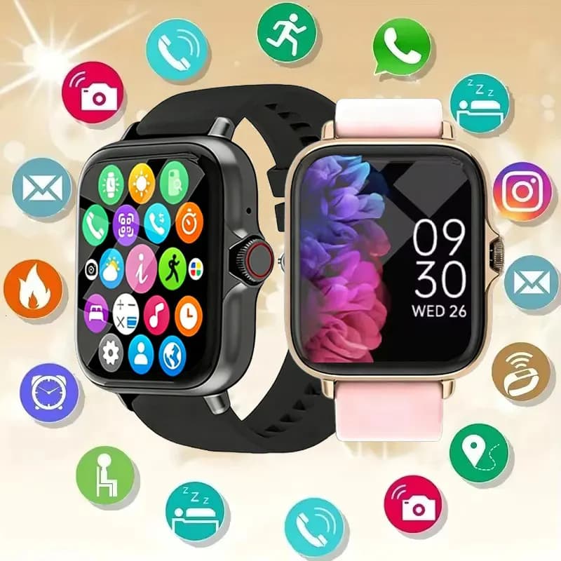 New Smartwatch Multifunction 2026 for Men and Women, Fitness Bracelet with Bluetooth, Music, Sleep Monitoring