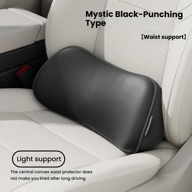 Cuscino di supporto lombare per auto sottile: adatto anche per sedie da ufficio, cuscino lombare per protezione e supporto in vita (per auto