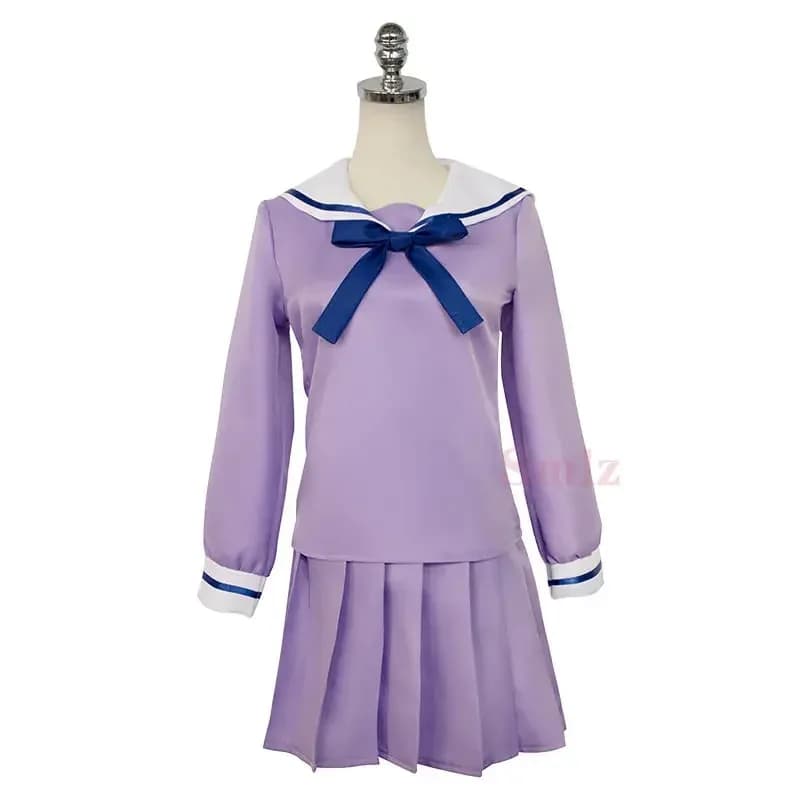 Iki Hiyori Anime Noragami Yukine Cospaly Costume Parrucca Ragazza Uniforme scolastica Marinaio Cosplay JK Dress Setb;4.f'7;j,3'