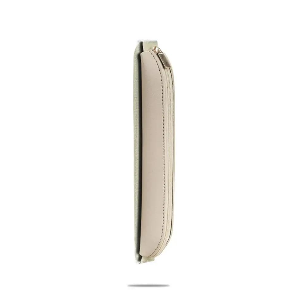 Astuccio Leggero in Pelle PU con Fibbia Elastica, Portatile e Pratico per Penne e Matite