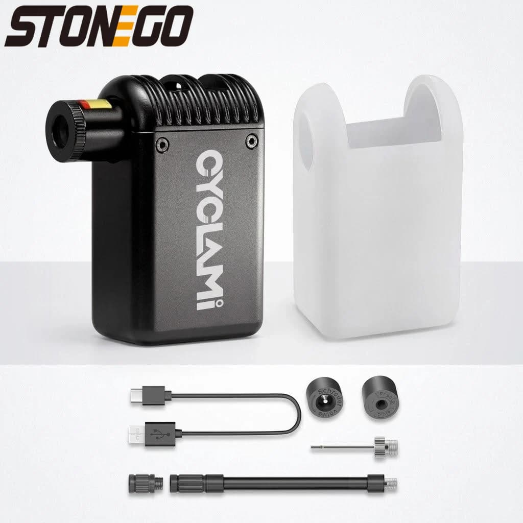 Pompa d'aria elettrica portatile per bicicletta, mini pompa gonfiabile ad alta pressione, accessori per ciclismo, gonfiatore per pneumatici, design compatto