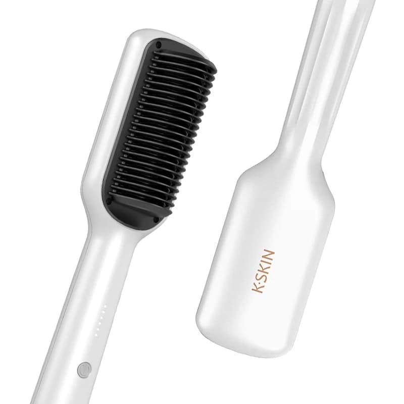 KSKIN hair plate Top hot sale 2 in 1 mini comb brush for professional multifunctional iron flat