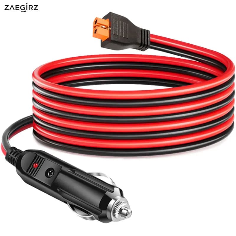 3m/10FT XT60i-F to Car Cigarette Lighter Charging Cable for Ecoflow River 2/3/Mini/Pro/Max, Delta 2/3/Pro/Mini/Max, Wave Etc.