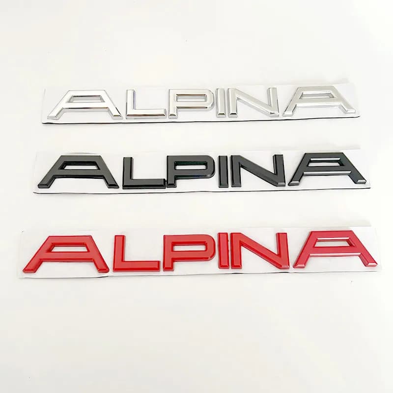 Adesivi per bagagliaio posteriore in metallo 3D adesivi per emblema decalcomanie accessori per lo styling dell'auto per ALPINA B7 B6 D4 D5
