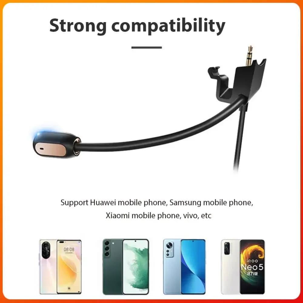 Play headphone microphone with 3.5 mm connector, detachable microphone with noise cancellation for Bose QuietComfort 35/45