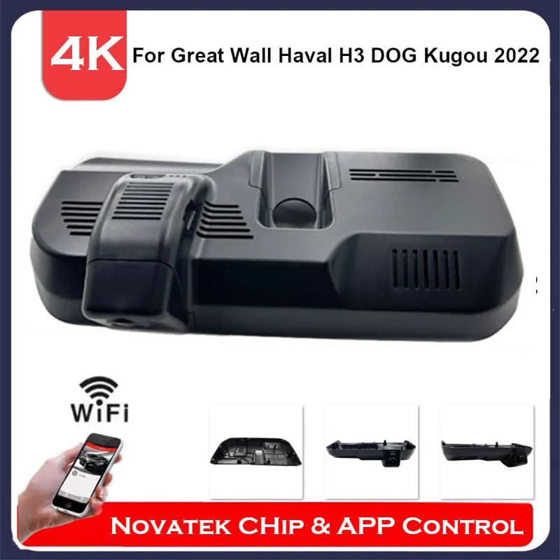 4K HD Wifi DVR OEM Fit Dash Cam for Great Wall Haval H3 Cool Dog 2022 2023 2024 2025, Installation Plug And Play Control APP