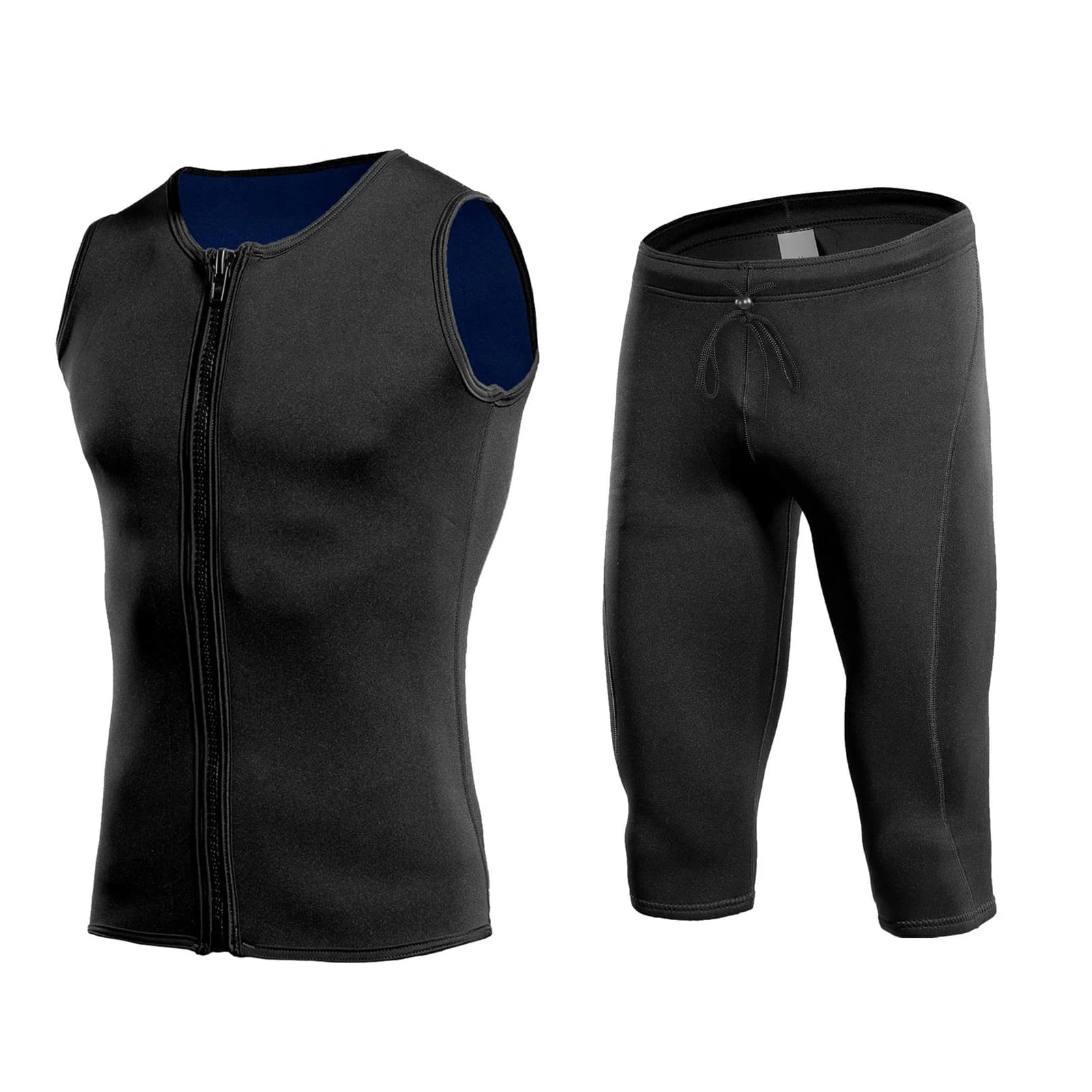 Set of 2mm Neoprene shorts and vests for diving, Snorkeling, Surfing, UV protection, Thermal Costume for Men and Women