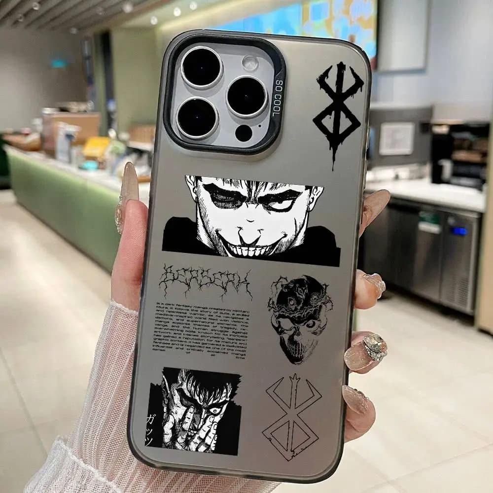 Cool Anime B-Berserk Phone Case For IPhone 17 16 15 14 13 12 11 Pro MAX Shockproof Back Anti Fall Cover