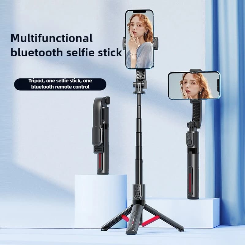 Anti-shake portatile Bluetooth 90 cm selfie stick supporto per telefono retrattile treppiede selfie luce treppiede otturatore remoto senza fili