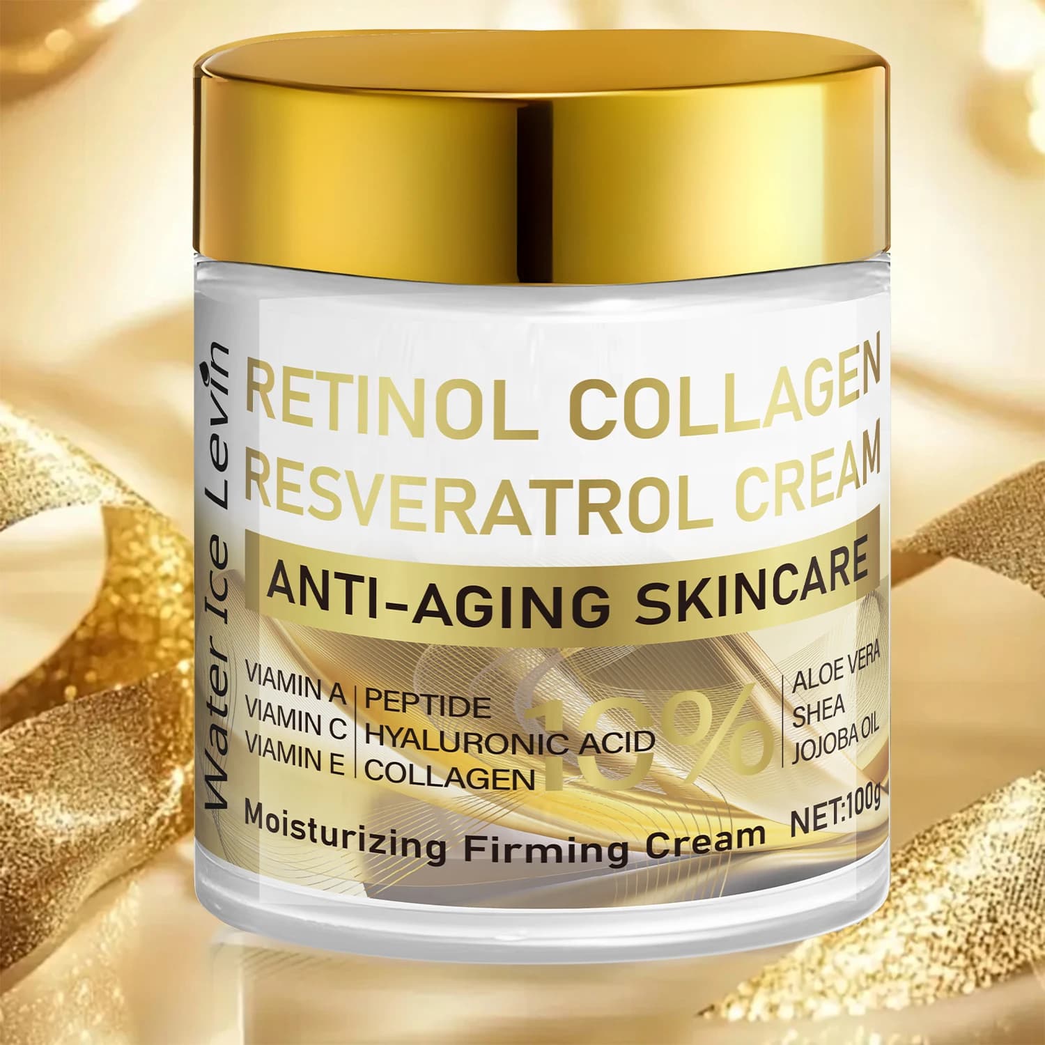 Vitamin collagen firming cream, hyaluronic acid, day and night hydrating cream, delicate ingredients, moisturizing, smoothing, skin lift