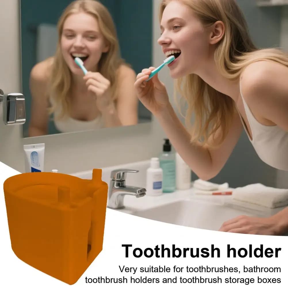 Wall-mounted electric toothbrush holder, strong load, bathroom organization, easy brush holder for kitchen and bathroom