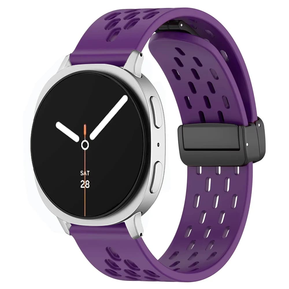 Cinturino in silicone per Samsung Galaxy watch 8 Cinturino 44mm 40mm 8 classico 46mm Campana da polso magnetica Sport Correa Galaxy watch8 Bracciale