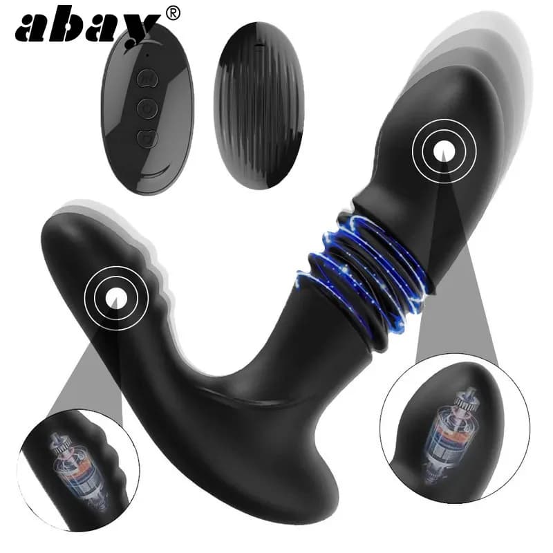 Male Prostate Massage Anale Spine With Vibrant Women's Toy Gun With Automatic Push