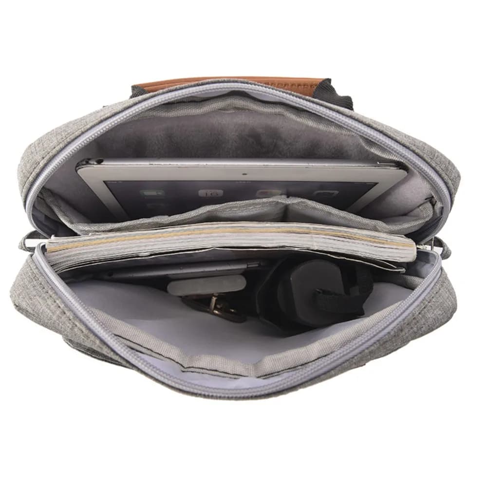 Borsa a tracolla portatile per notebook e tablet, borsa a tracolla diagonale, antiurto, impermeabile, per viaggi e uso aziendale