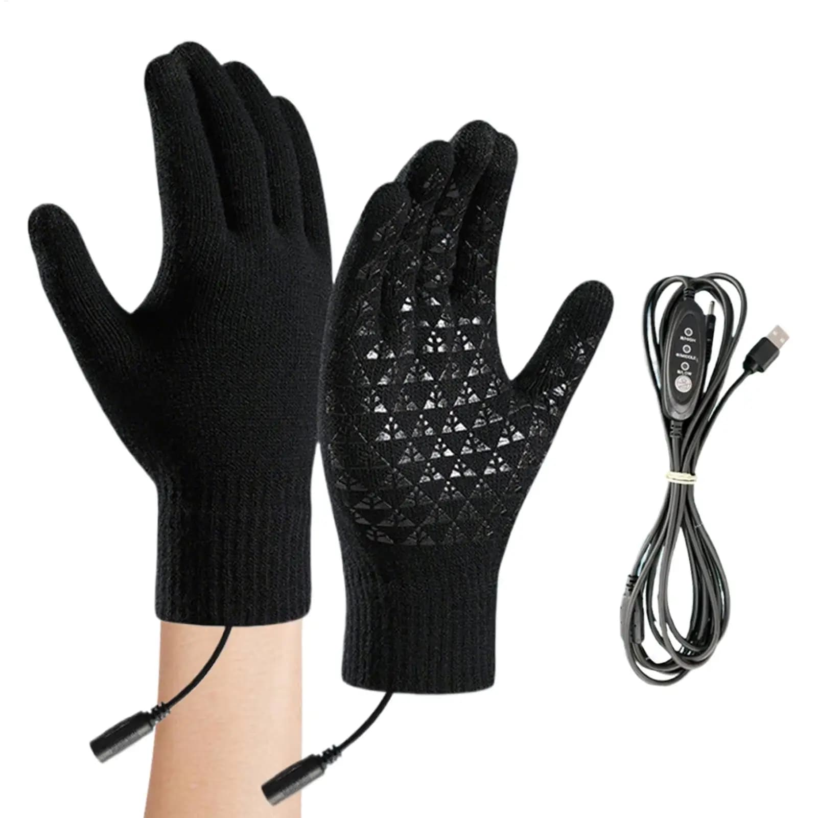 motorcycle USB Heated Gloves Electric Gloves Touchscreen Hand Warmer Mitte Snow Mittens Snowboard Gloves For Ski Riding Camping