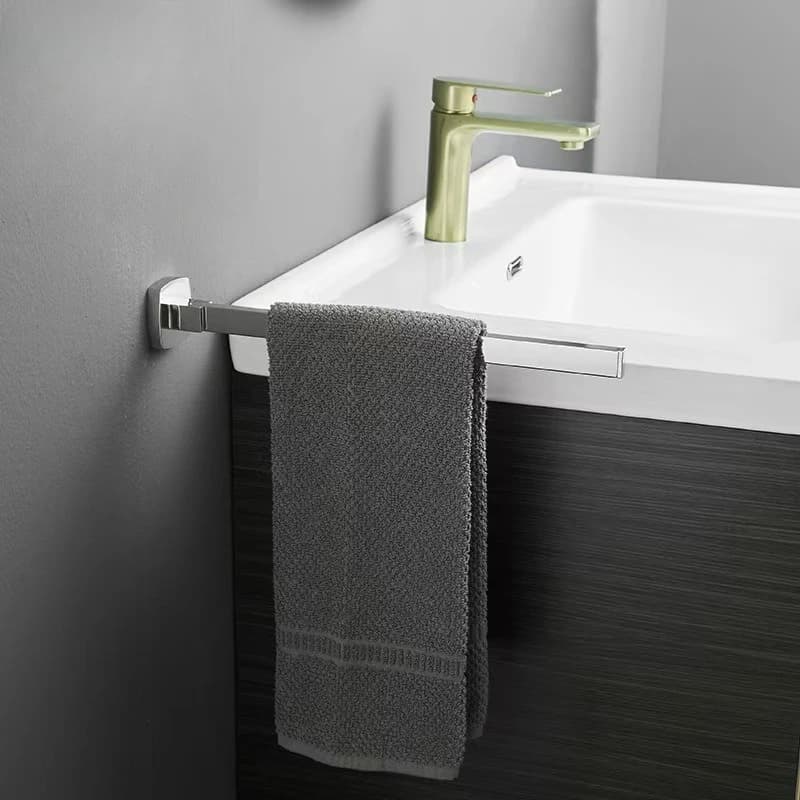 Portasciugamani Pieghevole, Porta Asciugamani da Bagno, Barre Portasciugamani Perforate da Parete, Mensola da Bagno in Acciaio Inox 304, Scaffale Portaoggetti da Cucina