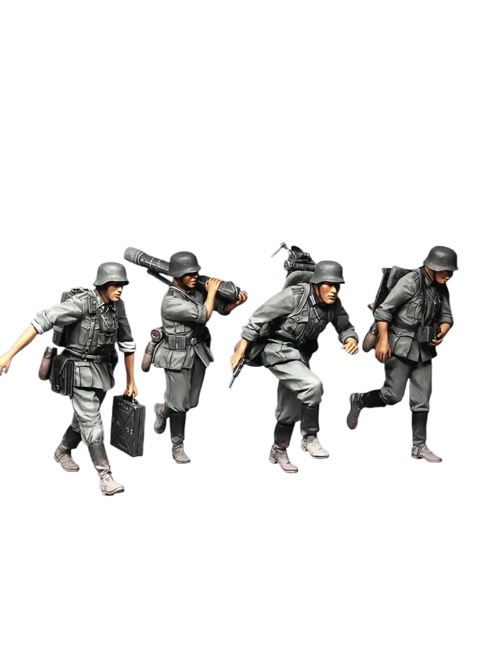 Kit di montaggio modello in resina 1:35 GK, rispetto a 4 soldati devono essere assemblato senza verniciatura