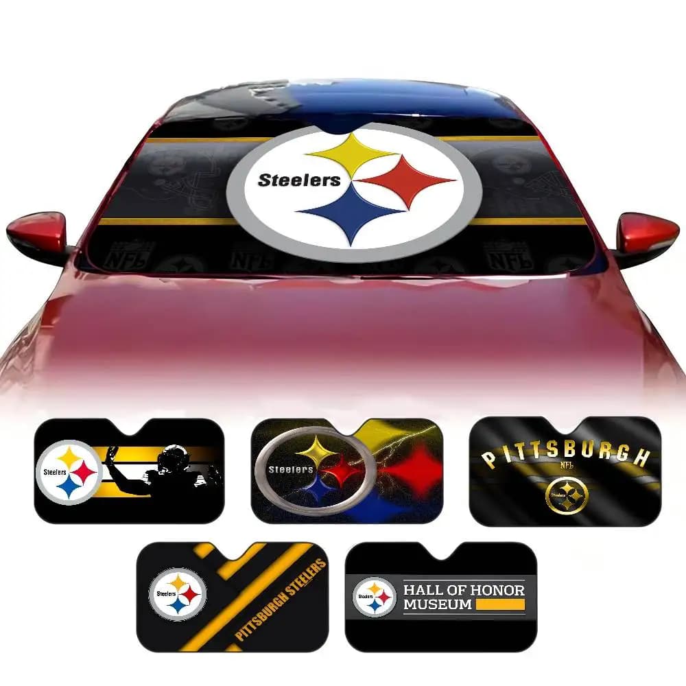 PittsburghS SteelerS Parasole Parabrezza Pieghevole Parabrezza Anteriore Per Auto 70x130 cm Finestra Per Auto Parabrezza Copertura Riflettore di Calore