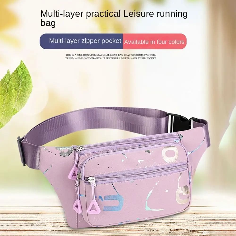 Lettere stampate a caldo Marsupi sportivi Borse a tracolla impermeabili Borse a tracolla da donna Borse a tracolla messenger multifunzionali