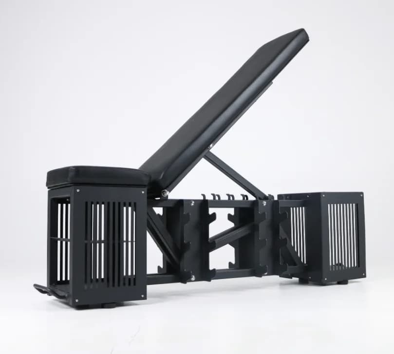 Multifunction bench for Home Gym, Adjustable Stool for Manubri with Sit-Up Function, Manubri Door and Kettlebell