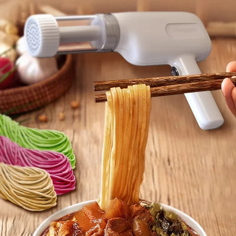Macchina per pasta senza fili per uso domestico 5 forme di pasta, macchina per noodle portatile Pressa per impasto intelligente che rotola piccoli alimenti