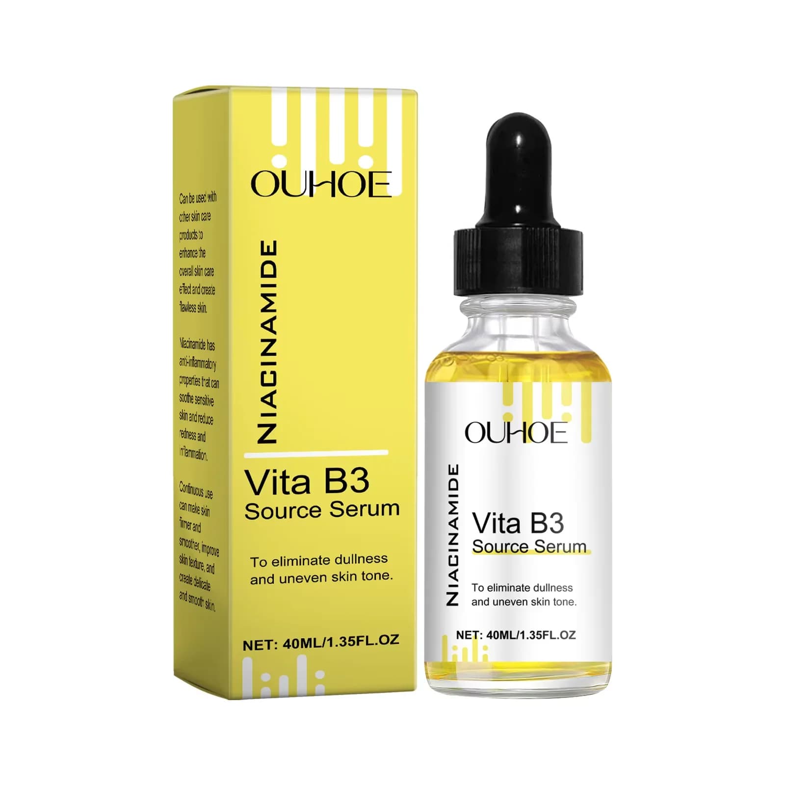 Niacinamide Siero viso Rimozione macchie scure Schiarente Ringiovanente Dissolvenza Melasma Idratante Antirughe Essenza di vitamina B3