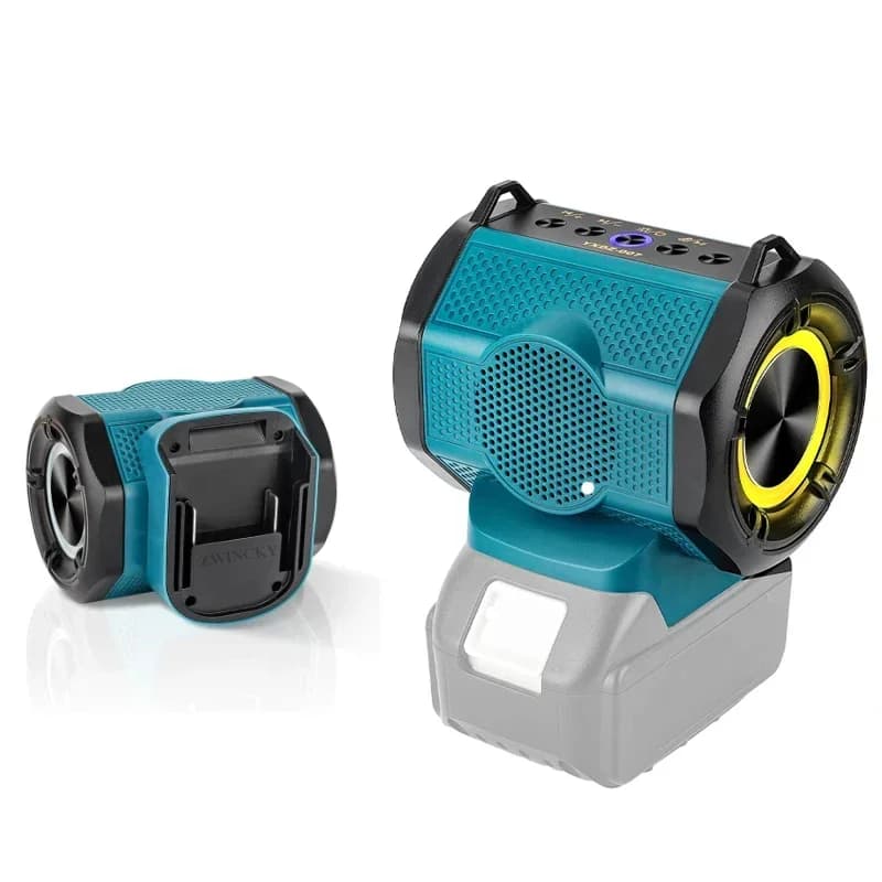 Bluetooth compatible portable speaker for Makita 18V battery, small wireless speaker for yards, home and parties