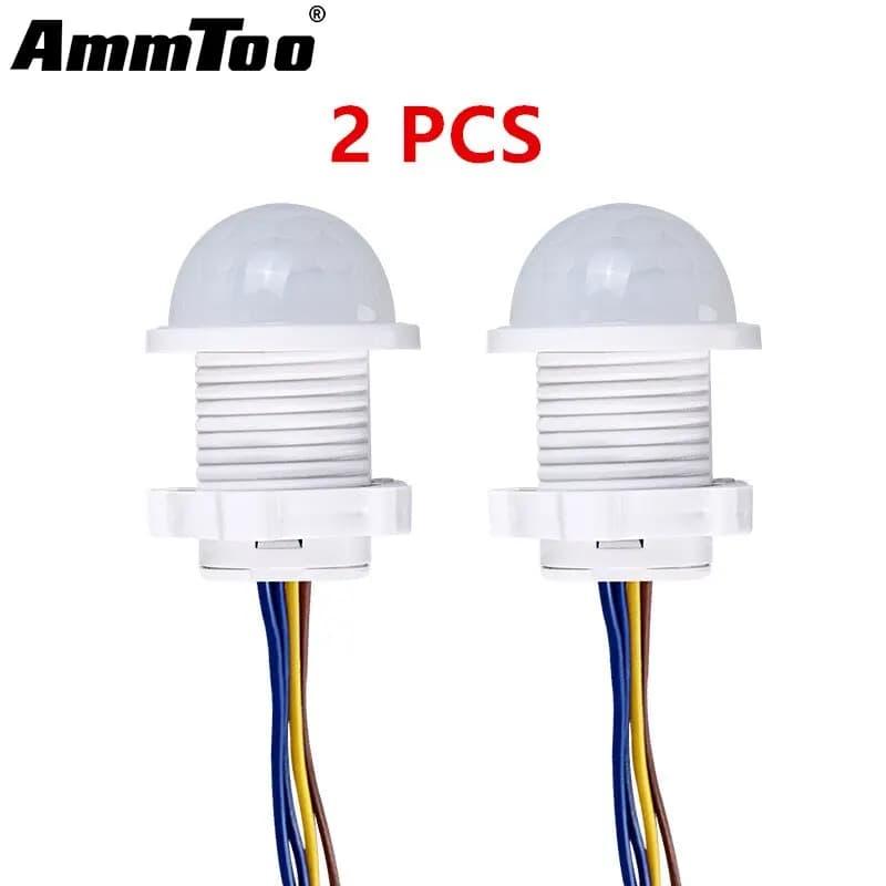2PCS Smart PIR Sensor Detector Switch 110V 220V Human Body Infrared Motion Sensor Indction Auto On Off Light Switches