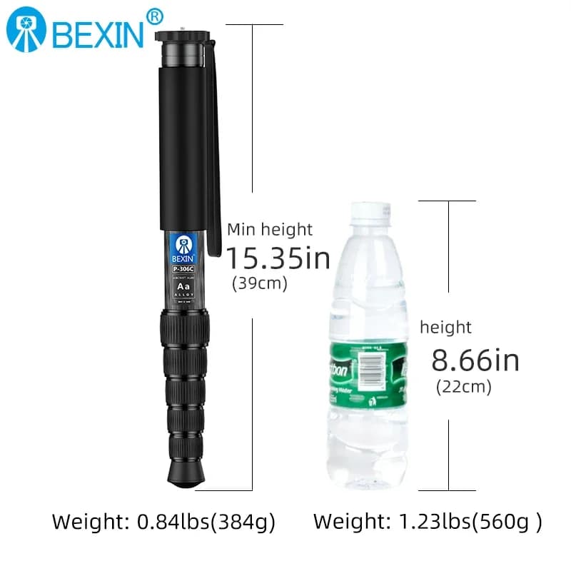 BEXIN Professional Portable Travel Photography Brackets for Camera Tripod Brackets Carbon Fiber Support for DSLR Camera