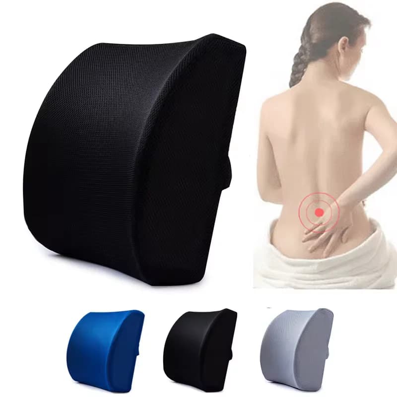 Lumbar support cushion for memory foam car Life cushion on both sides to alleviate the back pain of the automatic seat Use of the office chair at home - 2 colors