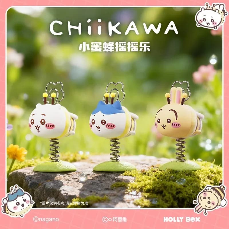 Autentiche Statuette Chiikawa Little Bee Spring Blind Box, Giocattoli Anime, Figure Usagi Hachiware, Collezioni da Scrivania, Ornamenti, Regali
