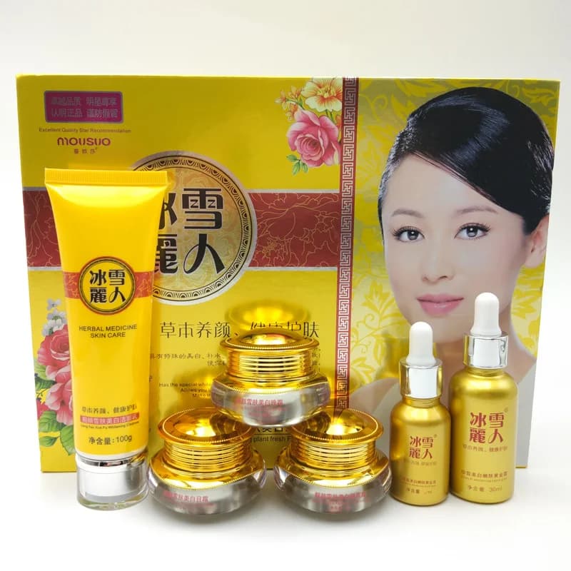 1 Set Bingxueliren Liangyanxue Herbal Medcine Cura della pelle Tenera Sbiancamento Crema magica Lentiggine Macchiolina Crema idratante