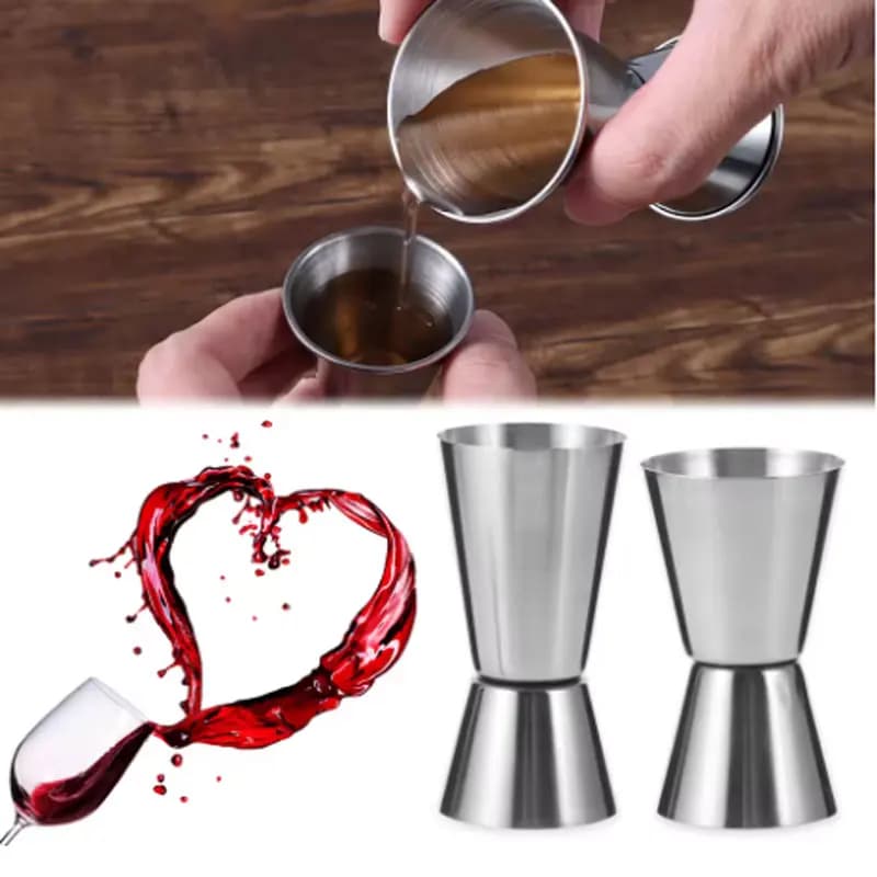 15-50ml Nuovo Dual Shot Misura in acciaio inossidabile Tazza Cocktail Shaker Drink Spirit Bar Accessori Shot Drink Mixer Barista Barman