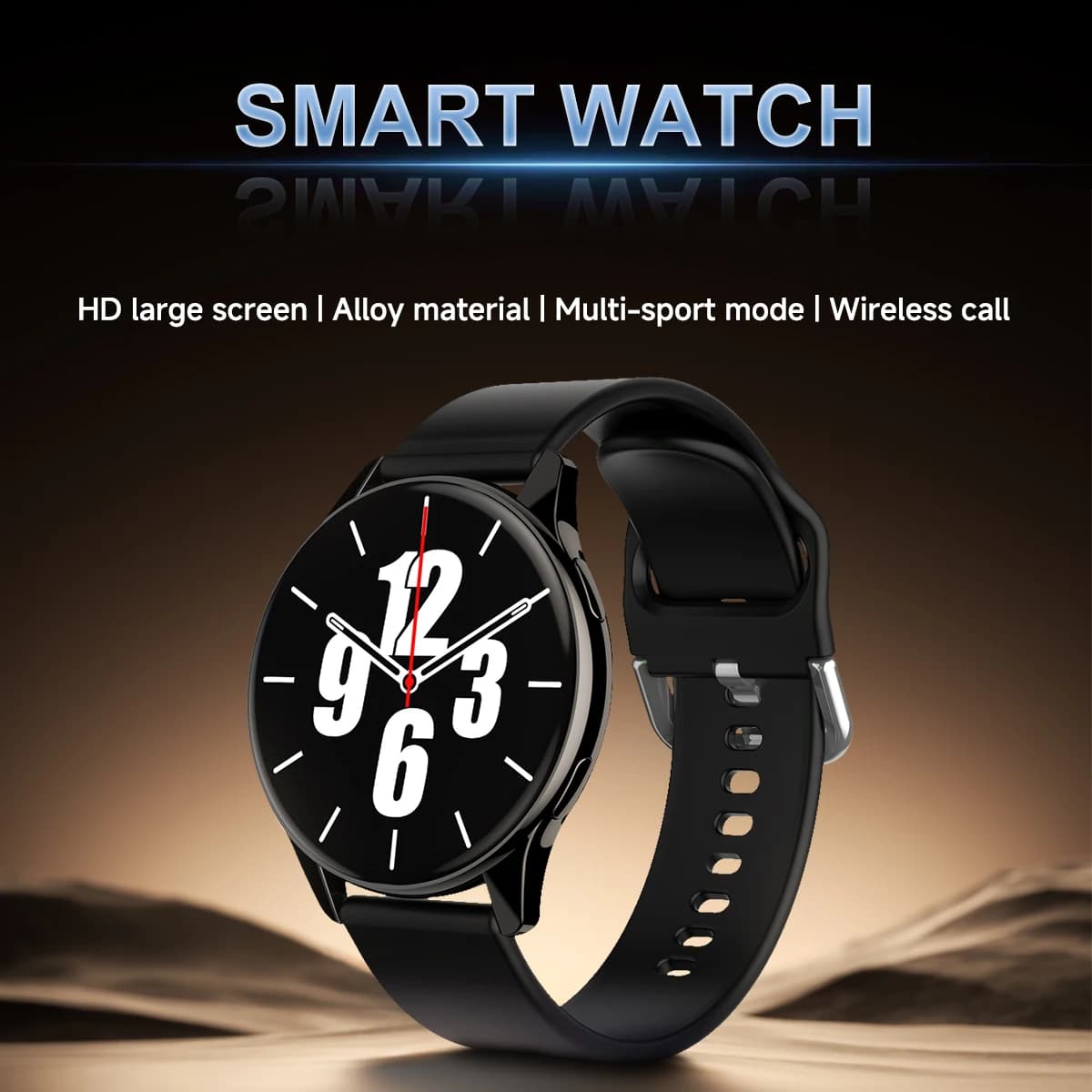 1pc New Full-Touch High-Definition Men'S and Women'S Sports Smartwatch Features ,Wireless Dialing, Answering Calls, Motion Tracking, Music Control. Suitable for Android & Iphone,Christmas/New Year/Birthday Watch Gifts