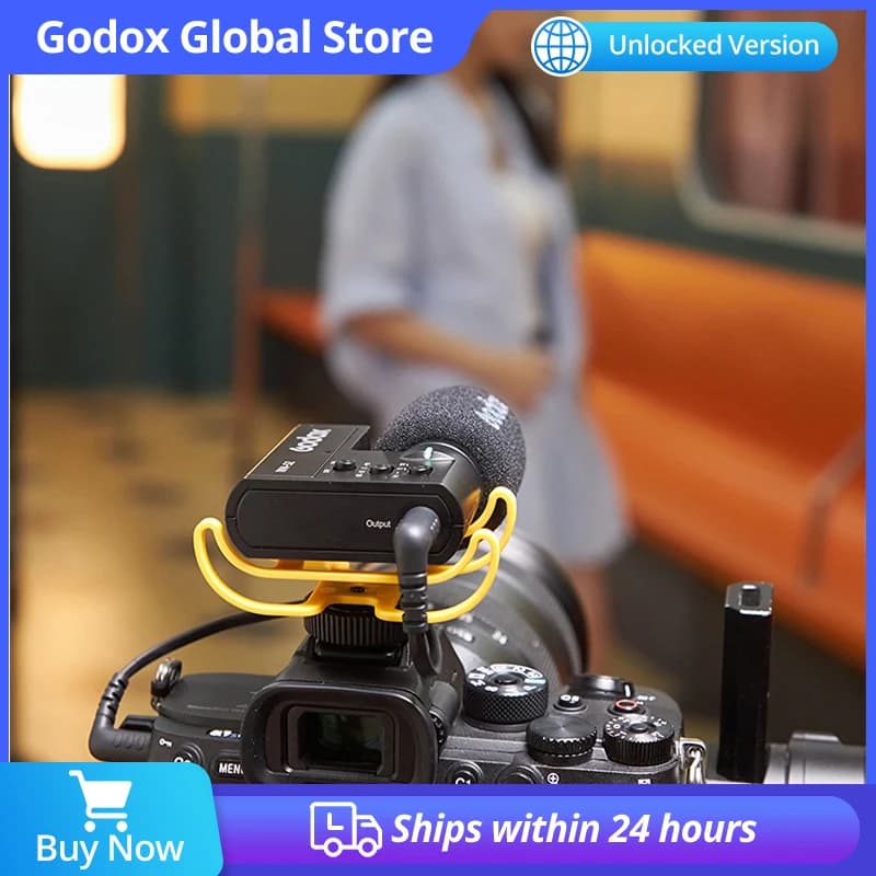 GODOX IVM-S2 condenser microphone type cell phone gun, SLR camera microphone, live recording, interviews.