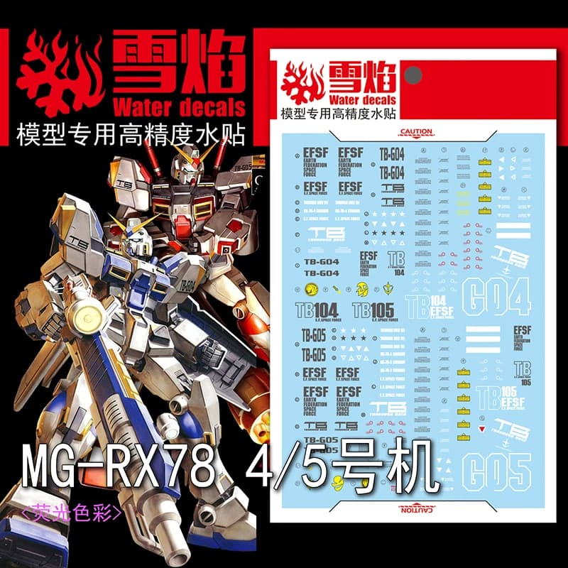 Model Decalcomanie Water Decalcomanie Tool For 1/100 MG RX-78-4/5 Fluorescent Adhesive Models Toys Accessories