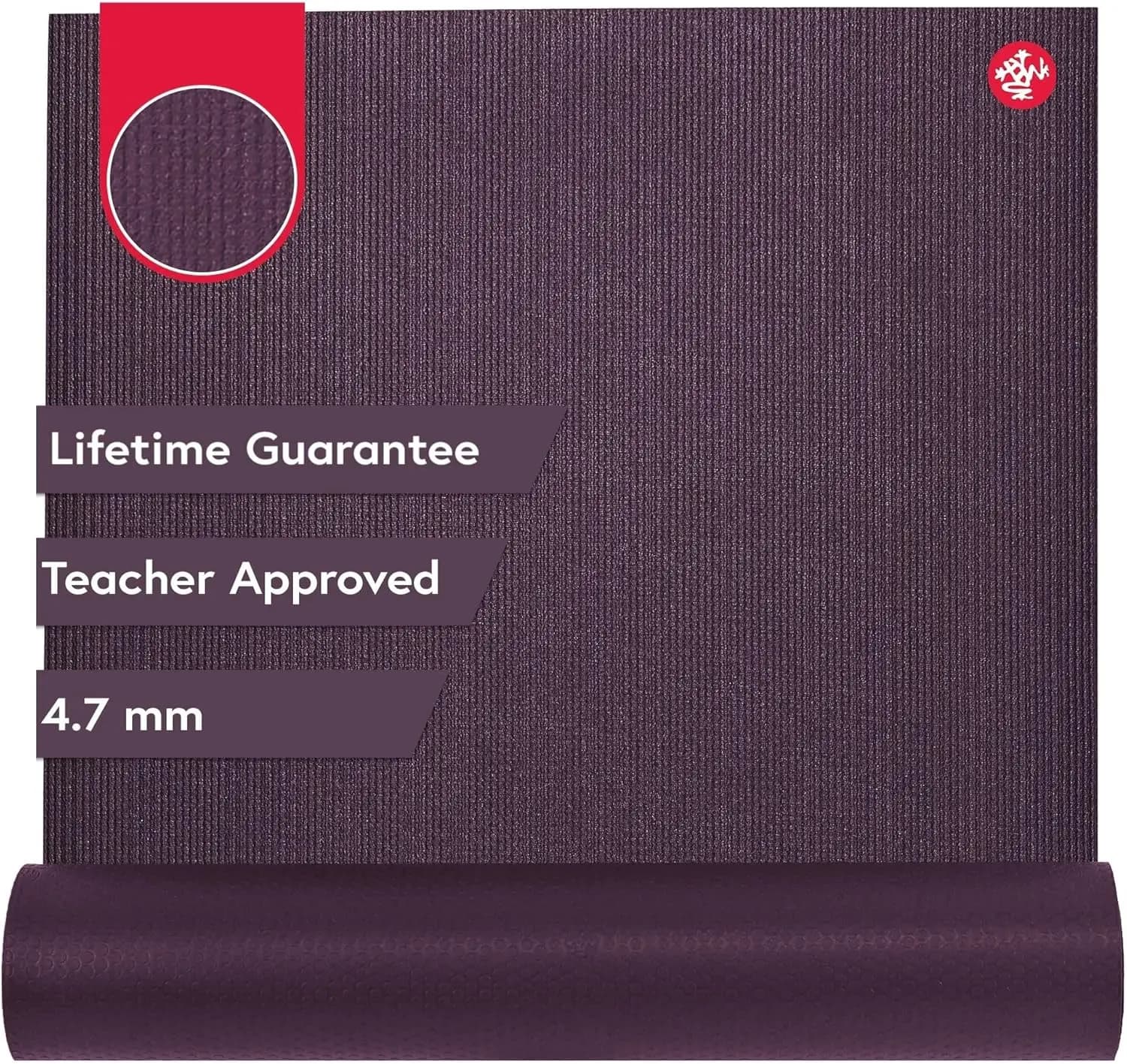 Tappetino Yoga Manduka PROlite 4.7mm per un'ampia ammortizzazione e una presa antiscivolo