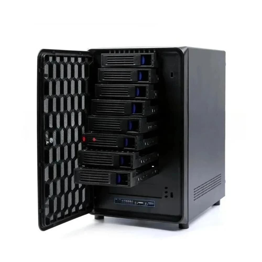 product 8-bay NAS chassis, 8-bay NAS hot swappable ITX mini tower home network storage chassis