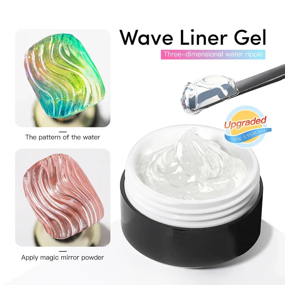15ml Wave Liner Gel smalto per unghie Gel UV Semi permanente per pittura fai da te disegno Manicure vernice Nail Art Liner Gel