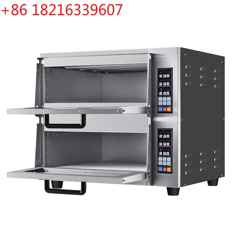 YAO CP03 Single-Deck Pizza Oven, Computer-Controlled Temperature, Commercial Double-Deck Round Stone-Top Electric Oven, (Customi