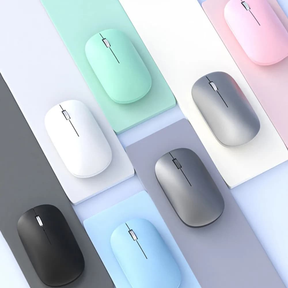 2.4Ghz+BT Wireless Mouse Dual-mode Colorful Computer Silent Mouse Lightweight Noiseless Bluetooth Gaming Mouse PC/Laptop