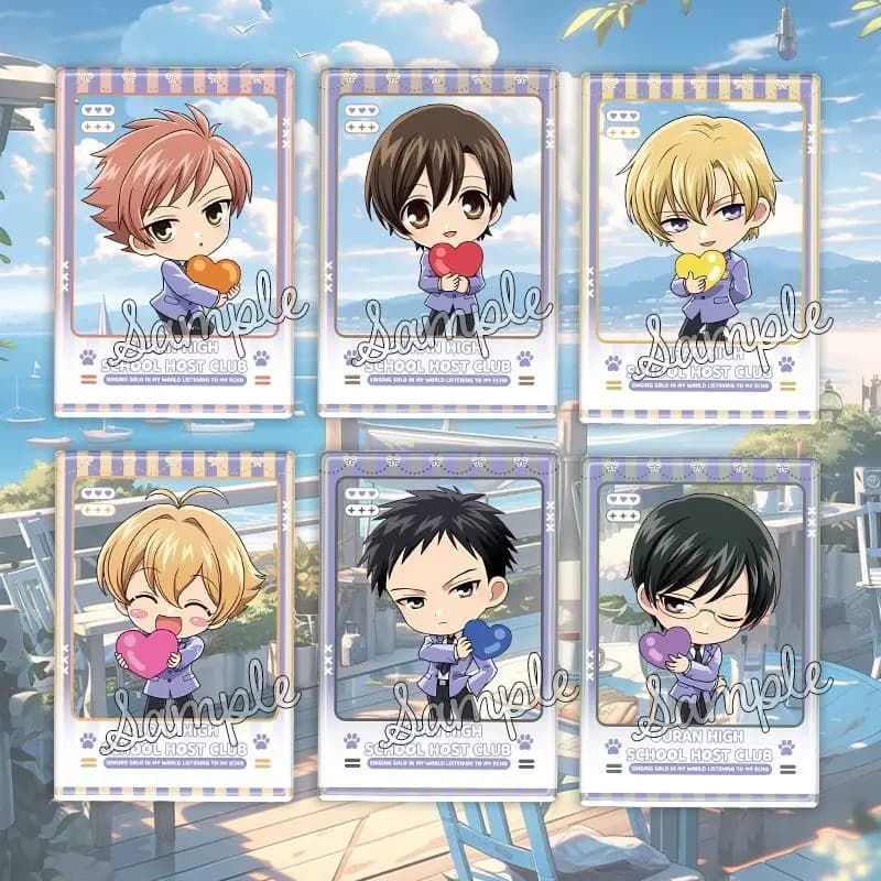 Ouran High School Host Club Tamaki Suoh Acrylic card pendant High quality Haruhi Fujioka Keychain cute Collection Toys Gifts