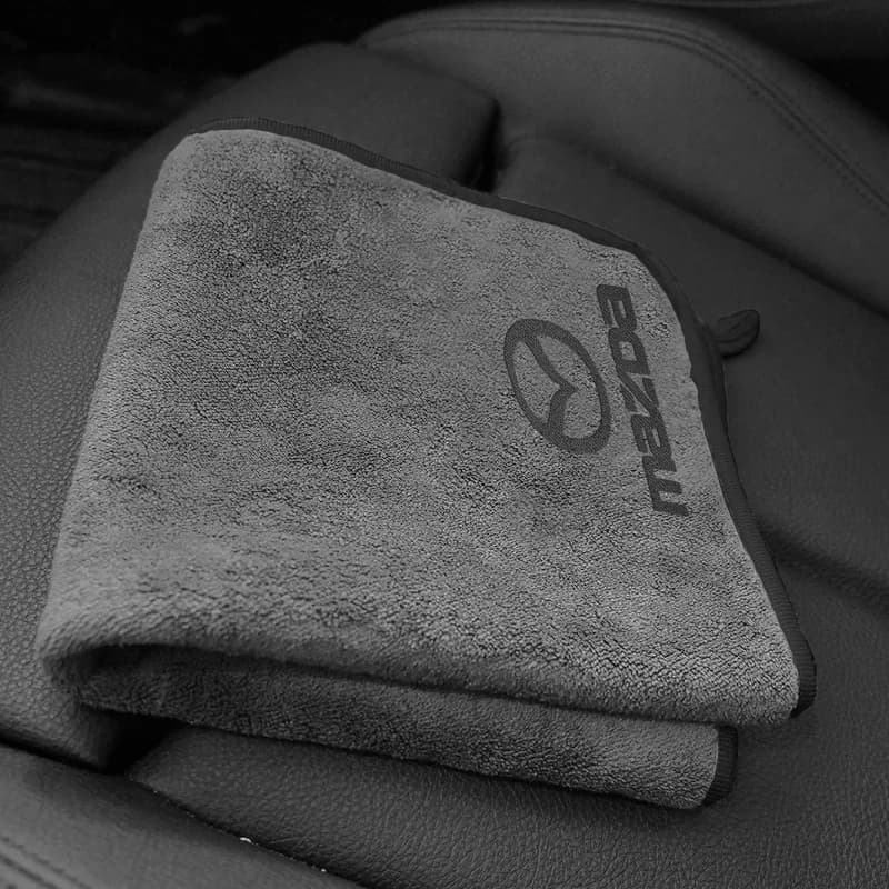 Microfiber Towel Car Wash Cloth Auto Cleaning Drying Accessories For Mazda 6 3 5 2 323 CX5 CX3 CX7 CX9 CX30 Axela Atenza
