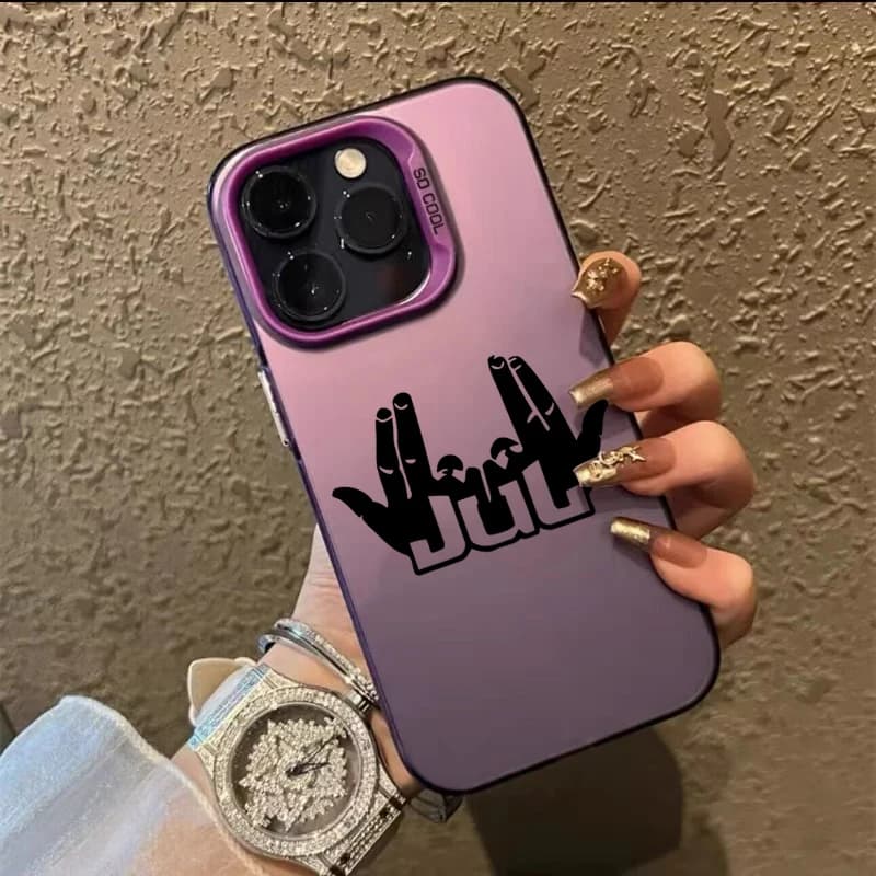 Rigida IMD Rapper JuL C'est Pas Des Lol Case for iPhone 17 16 15 14 13 12 11 Pro Max XS X X XR Anti-shocket Plated Opaca in TPU