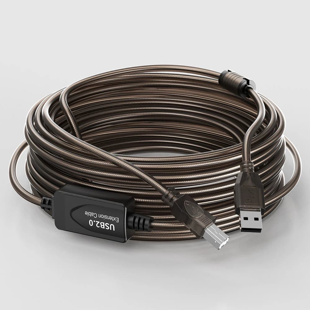 Cavo USB 2.0 10M con booster Cavo stampante USB 2.0 attivo USB 2.0 A maschio a B maschio Cavo 10M per stampante Scanner HP, Epson, Dell