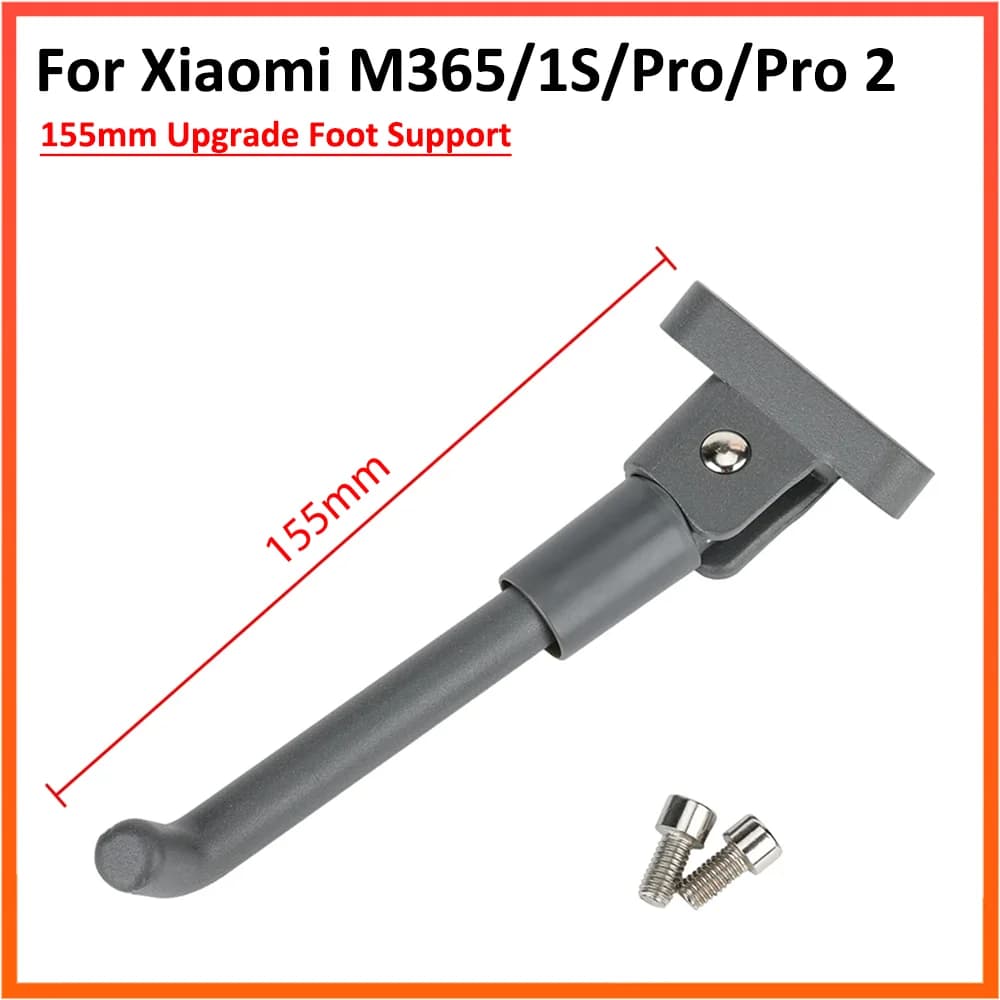 155mm 143mm Gray Parking Kickstand for Xiaomi M365 1s Pro 2 Pro Electric Scooter Stand Foot Support Modification Parts