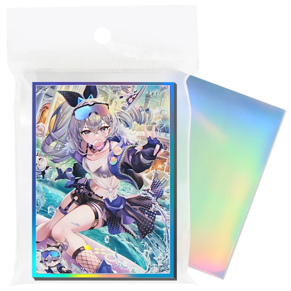 60 pezzi 67x92mm protezione per buste per carte anime olografiche per MGT/carte collezionabili, giochi da tavolo/lettori PTCG buste per carte indispensabili
