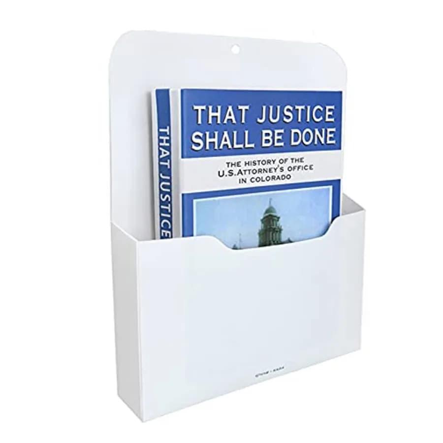Magnetic File Holder - Magnetic Paper Holder, Pocket Organizer Office Supplies Storage Mail Organizer for Notebooks, Planners,